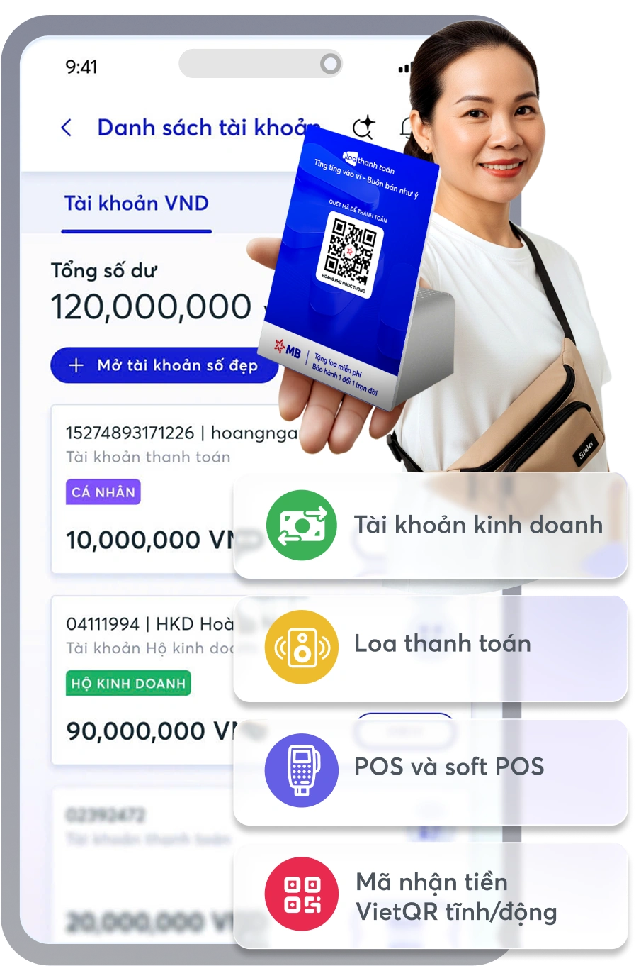 An tâm thu chi Mobile/Tablet Illustration